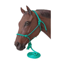 Cargar imagen en el visor de la galería, Tough1 Poly Rope Halter with 10' Lead