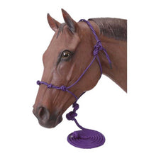 Cargar imagen en el visor de la galería, Tough1 Poly Rope Halter with 14' Lead