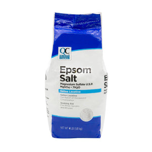 Epsom Salts, también conocido como sulfato de magnesio. Ideal para el cuidado de heridas, tratamiento de infecciones en la cama de las uñas y para corregir deficiencias de magnesio en las raciones alimenticias.