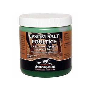 Alivia el dolor y la inflamación causados por torceduras, moretones y tensiones musculares en caballos. También es ideal para tratar cascos con abscesos.