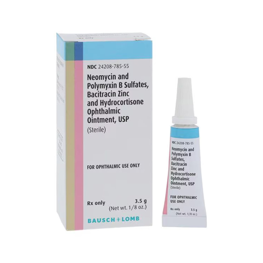 Neomycin & Polymyxin B Sulfates, Bacitracin Zinc and Hydrocortisone Ophthalmic Ointment