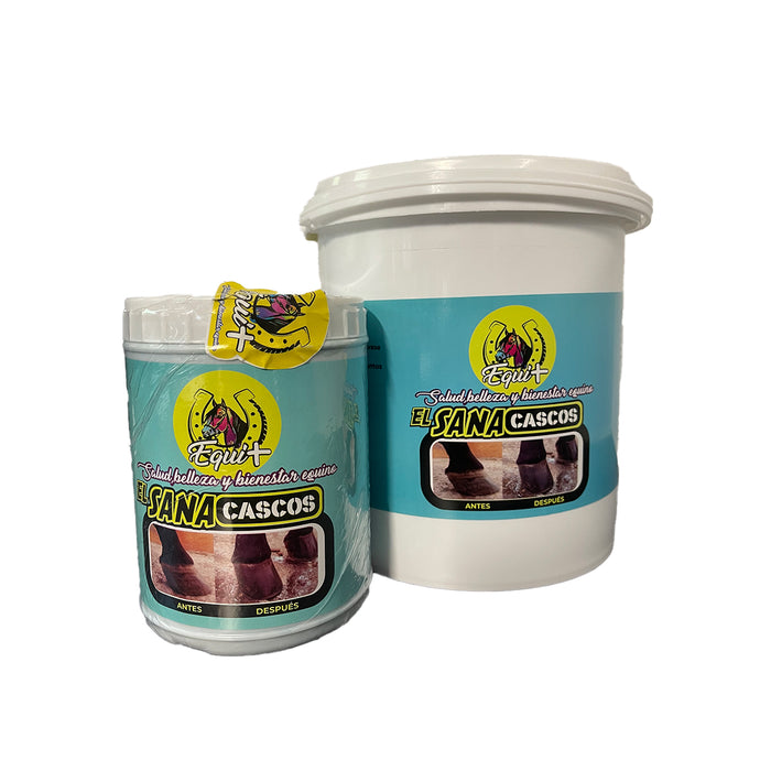 Sanacasco de Equi+ es un ungüento especializado que promueve la hidratación, protección y fortalecimiento de la pezuña de tu caballo.