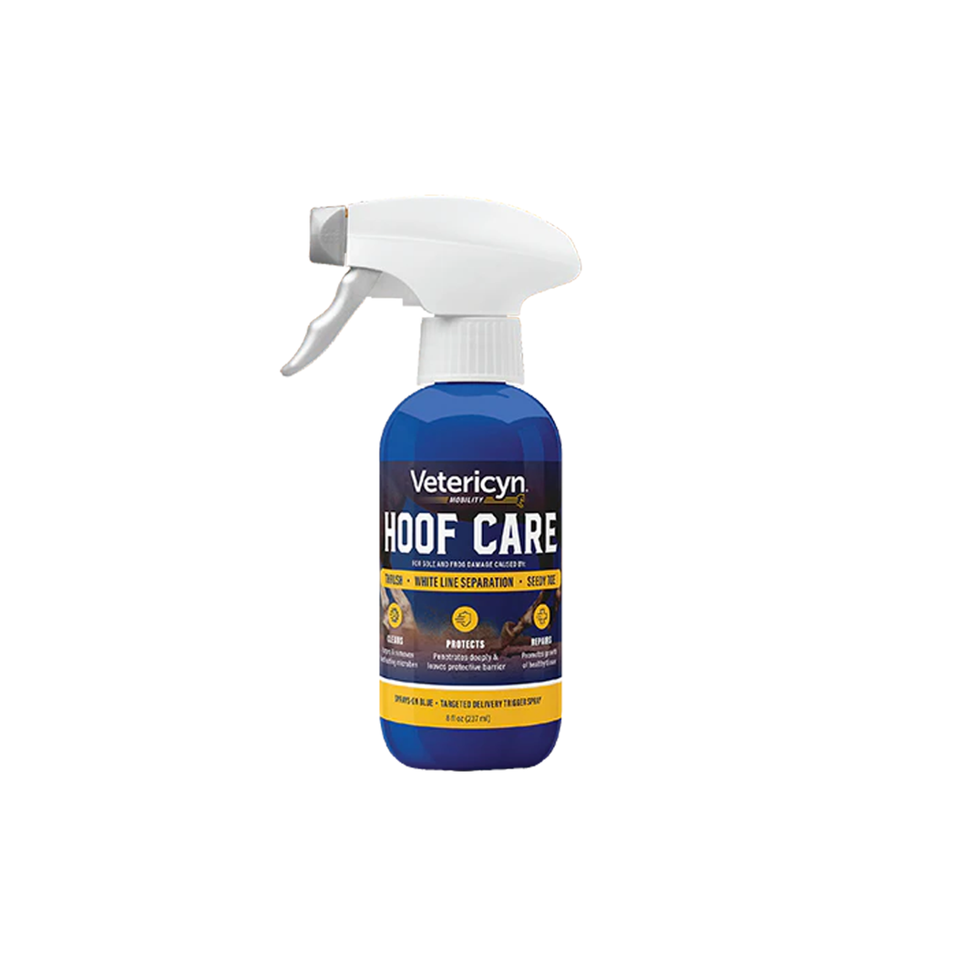 Vetericyn® Hoof Care está formulado para tratar y prevenir problemas como la micosis del casco, línea blanca y seedy toe. 